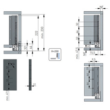 Zásuvka Axis Pro  l- 600mm  bílá - velmi vysoká H200 - 7251225_05.jpg