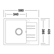 Kuchyňský dřez  RAPID 580 Granblack 30 - 906967_01.jpg