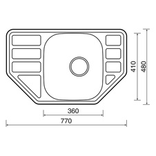 Kuchyňský dřez CORNO 770 V 0,6mm matný - 905793_01.jpg