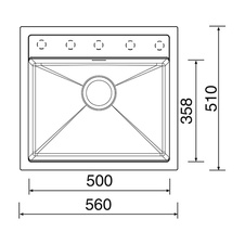 Kuchyňský dřez set  SOLO 560 Titanium+ baterie VITALIA GR - 906853_02.jpg