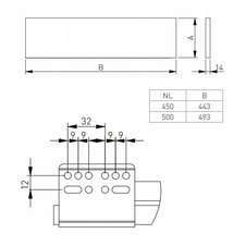 Zásuvka Axis Pro  l- 450mm  bílá - extra nízká H69 - 7261359_04.jpg