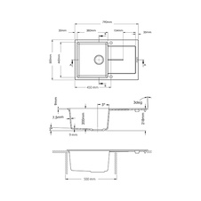 Sinks ULTIMA 790 Avena 29 + Elka černá matná - 907574_02.jpg
