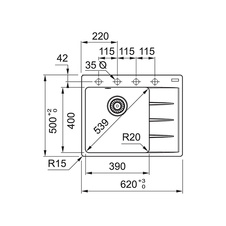 Kuchyňský dřez CNG 611-62 TL/2 onyx levý - 862319_01.jpg