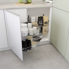 Slepý roh Elegance s tlumeným dovřením - Levý, drátěné koše, 850 x 490 x 520mm, chrom - 1002993001_02_1.jpg