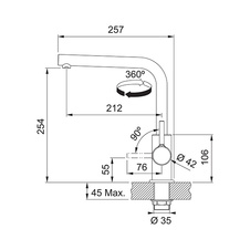 Kuchyňský dřez set G248ŠB CNG 611-62 TL/7 šedá břidlice, pravý + baterie FS 3230.031 chrom - 863309_06.jpg