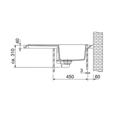 Kuchyňský dřez set G263ŠB BFG 611-78 šedá břidlice + baterie FS 3230.031 chrom - 863307_03.jpg