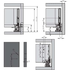 Zásuvka Axis Pro GLASS  l- 550mm  antracit - střední H120 - 7291523_11.jpg