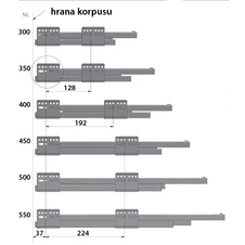 Zásuvka Axis Pro GLASS  l- 400mm  bílá - nízká H86 - 7291506_06.jpg