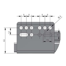 Zásuvka Axis Pro GLASS  l- 400mm  bílá - nízká H86 - 7291506_08.jpg