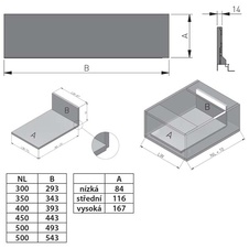 Zásuvka Axis Pro GLASS  l- 400mm  bílá - nízká H86 - 7291506_09.jpg