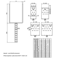 PATKA KOTEVNÍ 120X120 BV/P tvar U - 09343_01.jpg