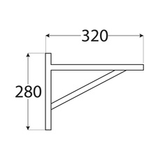 Konzole dřevěná borovice 280 x 320 mm - 0903_1.jpg