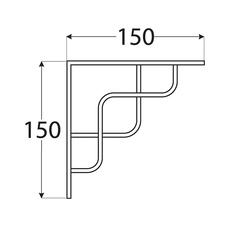 SQUARE 150 CZ konzole 150x150 černá matná - 30300_1.jpg
