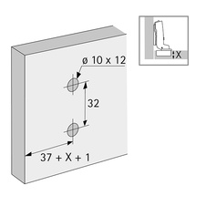 Montážní podložka Novisys (klip) s rozpěrnými pouzdry a speciálními vruty  - distance 1,5 mm - 9313877_02.jpg