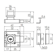 Zámeček čtverec 138 ZnAl ČERNÝ + speciální klíč - 720621_01.jpg