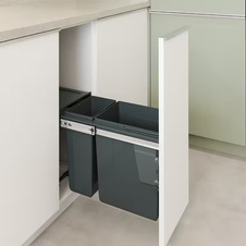 Výsuvný odpadkový 2-koš 1x20 l + 1x10 l + set pro úchycení dvířek, antracit, K30 - 1007002602_02.jpeg
