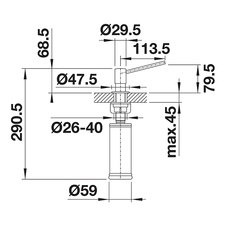 Dávkovač TORRE  nerez PVD Steel - 526430_01.jpg