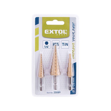 Vrtáky stupňovité, sada 3ks, O 3-20mm, HSS - 10887_01.jpg