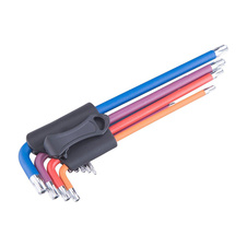 L-klíče TORX prodloužené barevné, sada 9ks, s kuličkou, T10-50 - 06413_01.jpg