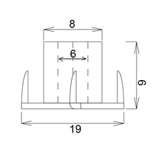 Matice narážecí M6 x 9 mm Zn - 08092_01.jpg