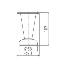 Nožka pohledová 95 - 105 mm aluminium - 7104525_02.jpg