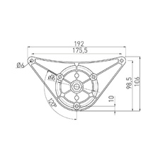 Noha stolová  60 x1100mm nikl satén s pevnou paticí ( vrchní upevnění) - 7104181_02.jpg