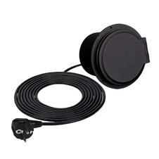 Zásuvka zapuštěná černá SAMBO BOX s indukční nabíječkou 1x USB, 1X USB C - 950832_01.jpg