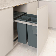 Výsuvný odpadkový 3-koš Komfort + set pro úchycení dvířek, antracit, K60 - 1007014602_001.jpg