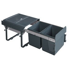 Výsuvný odpadkový 2-koš Komfort 2x15 l + set pro úchycení dvířek, antracit, K45 - 1007010602.jpg