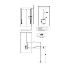 Pantograf s plynovým zvedákem – 645 mm – 910 mm černý nosnost 12kg - 752605_01.jpg