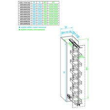 Potravinová skříň WIRELI Style 4 koše 200mm, 150x505x1259-1655mm, antracit - 1001001202_002.jpg