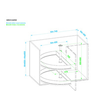 Karusel 180° WIRELI Style, 700x415x600-850 mm, antracit - 1002114202_002.jpg