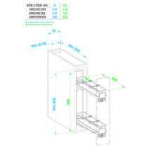 Plnovýsuvný dvojkoš boční WIRELI Elegance s tl. dov., 264x480x580mm, bílá, chrom - 1002203201_002.jpg
