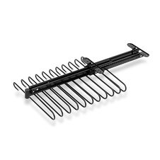 Výsuvný věšák na kalhoty HACK - 11 ramen, 340x470x100 mm, černý epoxid - 2005035401_004.jpg