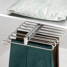 Výsuvný věšák na kalhoty HACK - 11 ramen, 340x470x100 mm, kamenná šedá - 2005035301_001.jpg