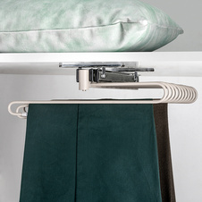 Výsuvný věšák na kalhoty HACK - 11 ramen, 340x470x100 mm, kamenná šedá - 2005035301_002.jpg