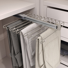 Výsuvný věšák na kalhoty HACK - 11 ramen, 340x470x100 mm, kamenná šedá - 2005035301_003.jpg