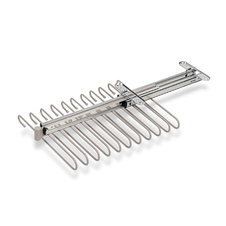 Výsuvný věšák na kalhoty HACK - 11 ramen, 340x470x100 mm, kamenná šedá - 2005035301_004.jpg