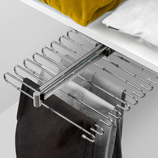 Výsuvný věšák na kalhoty HACK - 11 ramen, 340x470x100 mm, chrom - 2005035001_001.jpg
