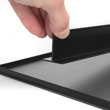 Výsuvný organizér na doplňky HACK, 560-594x434x56 mm, černý epoxid, šedá - 2005029401_006.jpg