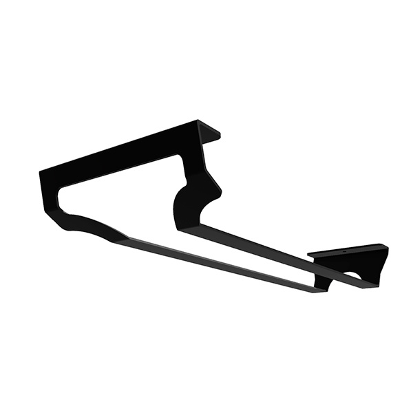 Zásobník sklenic na víno CUBE - jednořadý, 102x366x65 mm, černý mat. - 1008010401.jpg