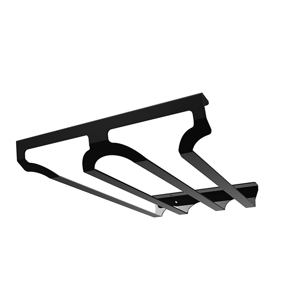 Zásobník sklenic na víno CUBE - dvouřadý, 201x336x65 mm, černý mat. - 1008011401.jpg