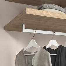 Šatní tyč LUXE s protiskluzovým páskem, 2,35m, hliník - 2005021120_001.jpg