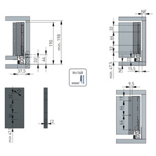 Zásuvka Axis Pro l- 250mm bílá - vysoká H168 - 7251199_07.jpg