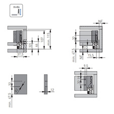 Zásuvka Axis Pro l- 250mm bílá - nízká H86 - 7251197_07.jpg