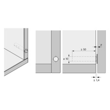 Push to open magnet pro zavrtání - antracit krátký zdvih - 9375983_02.jpg