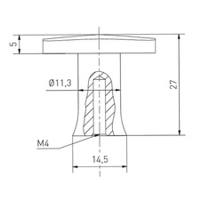 Knopka GZ-PIAZZA-1-18 kartáčované zlato - 89541_02.jpg