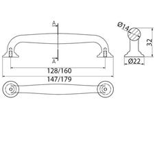Úchytka UZ-STILO-128-18 kartáčované zlato - 89489_02.jpg