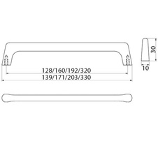 Úchytka UZ-OCTAVIO-160-06 kartáčovaná ocel - 89474_02.jpg