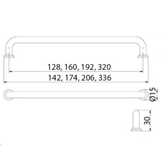 Úchytka UZ-NORD-320-18 kartáčované zlato - 89465_02.jpg